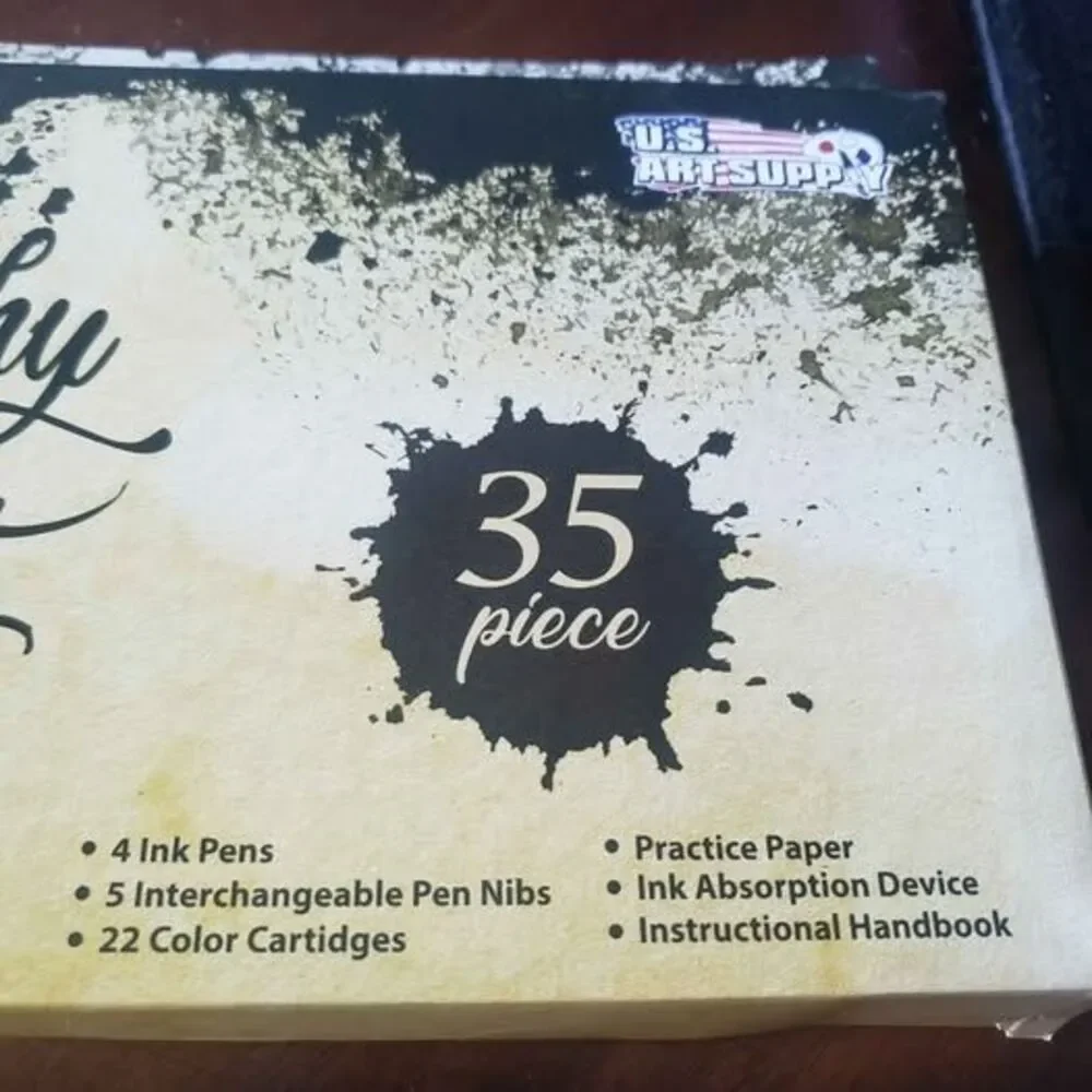 U.S. Art Supply 35 Piece Calligraphy Pen Set New!